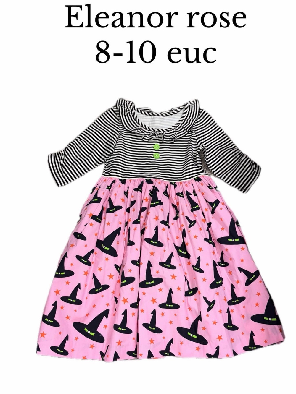 Eleanor rose 8/10 girls Halloween witch dress